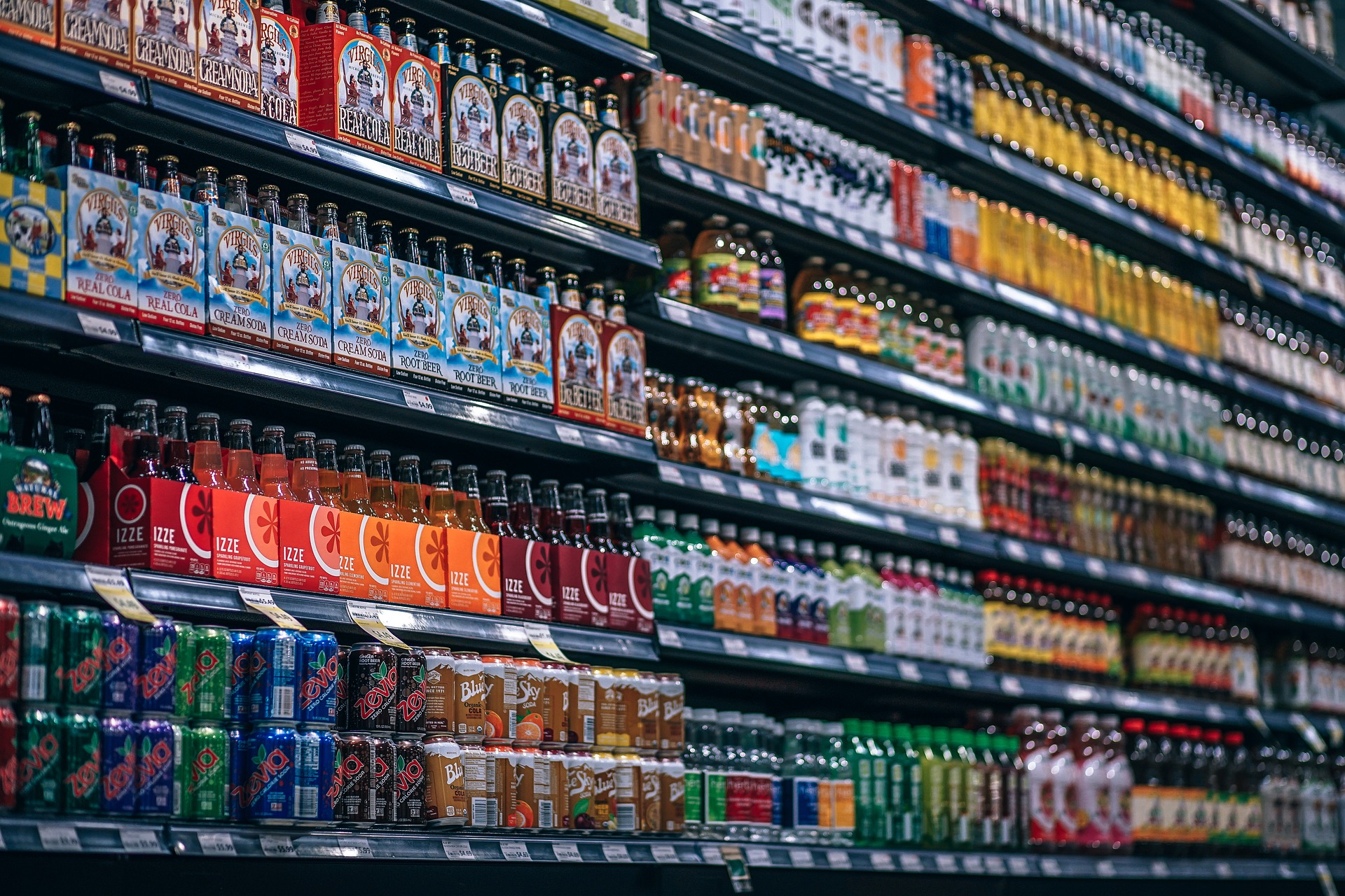 Beverage shelves designed